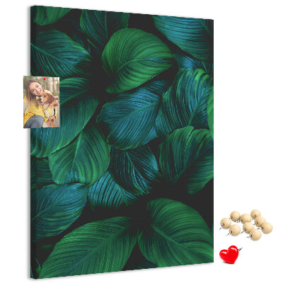 Tabla de pluta Frunze tropicale în nuanțe de verde