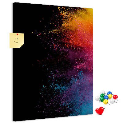Panou plută Explozii colorate pe fundal negru
