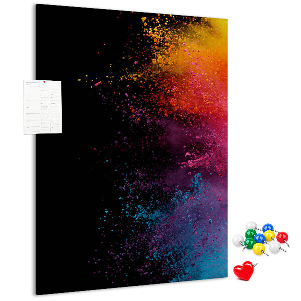 Panou plută Explozii colorate pe fundal negru