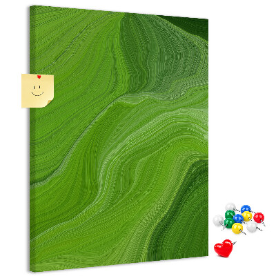 Tabla de pluta Valuri verzi cu linii delicate