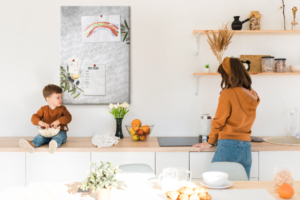 Tabla de pluta Fundal minimalist cu accent de măsliniu