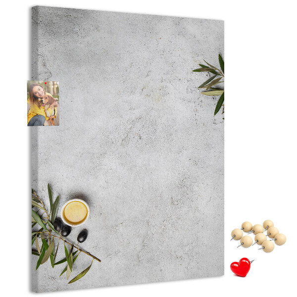 Tabla de pluta Fundal minimalist cu accent de măsliniu