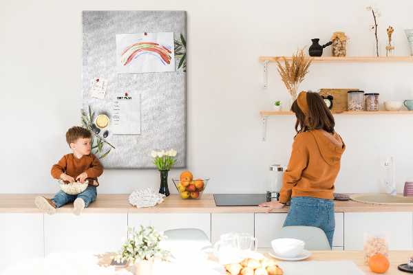 Tabla de pluta Fundal minimalist cu accent de măsliniu