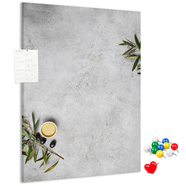 Tabla de pluta Fundal minimalist cu accent de măsliniu
