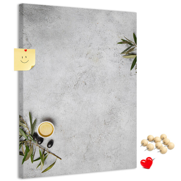 Tabla de pluta Fundal minimalist cu accent de măsliniu