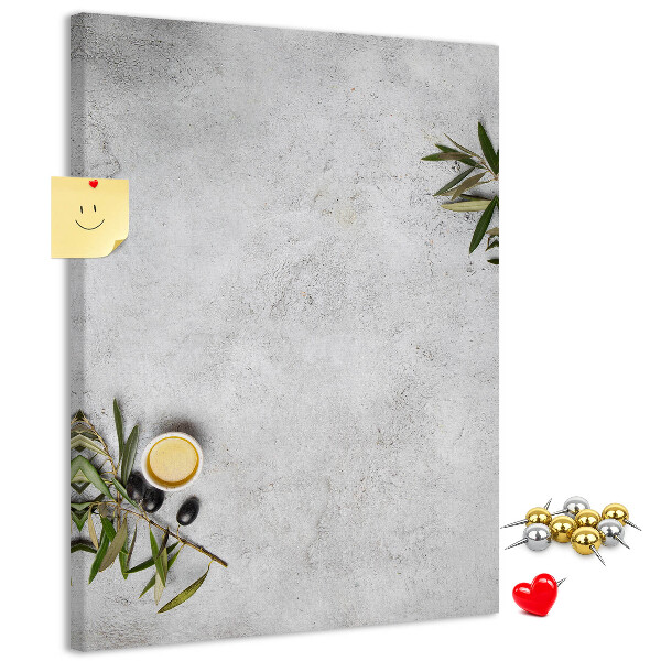 Tabla de pluta Fundal minimalist cu accent de măsliniu