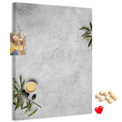 Tabla de pluta Fundal minimalist cu accent de măsliniu