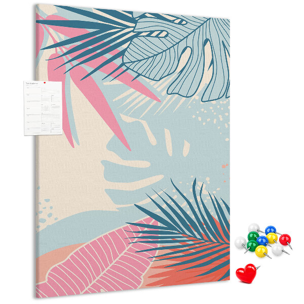Tabla de pluta Model tropical cu frunze de palmier