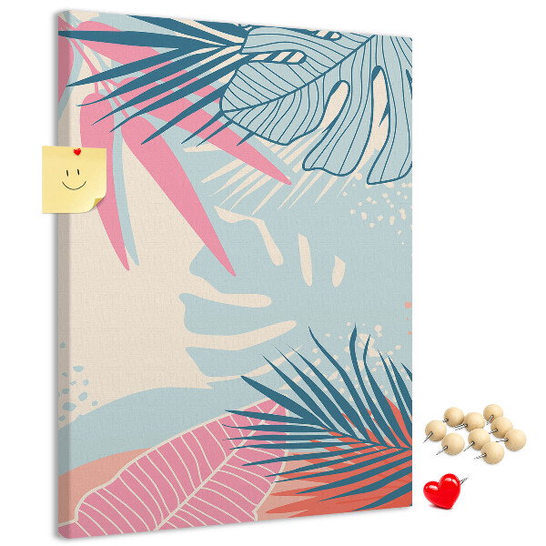 Tabla de pluta Model tropical cu frunze de palmier