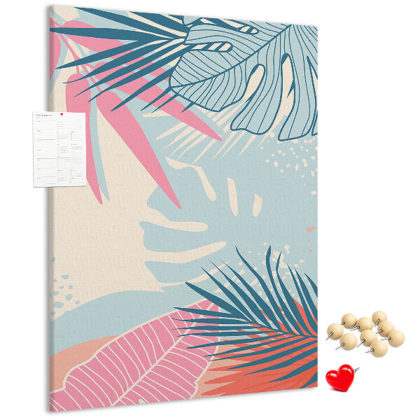Tabla de pluta Model tropical cu frunze de palmier