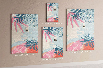 Tabla de pluta Model tropical cu frunze de palmier