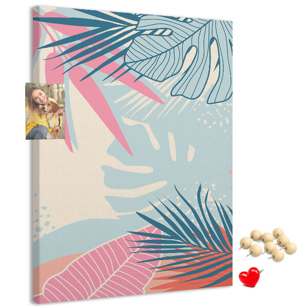 Tabla de pluta Model tropical cu frunze de palmier