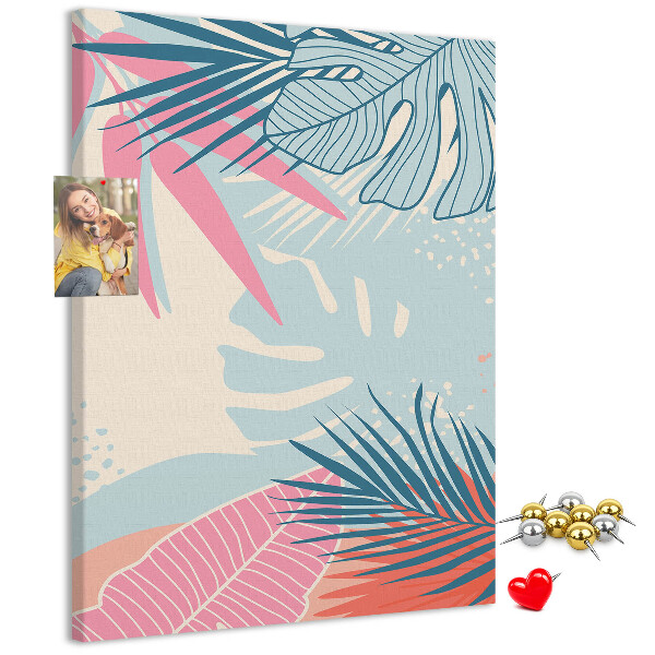 Tabla de pluta Model tropical cu frunze de palmier