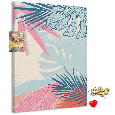 Tabla de pluta Model tropical cu frunze de palmier