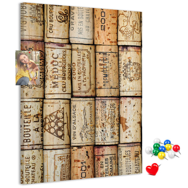 Tabla de pluta Dopuri de vin în stil rustic