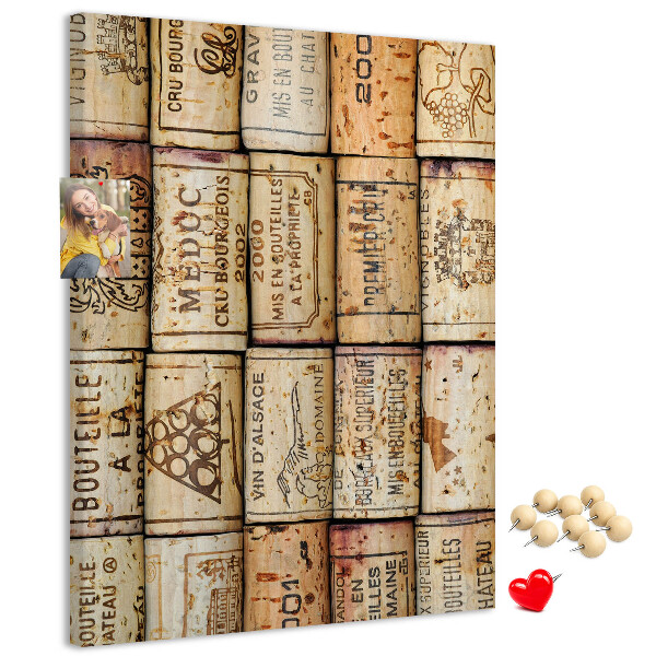Tabla de pluta Dopuri de vin în stil rustic