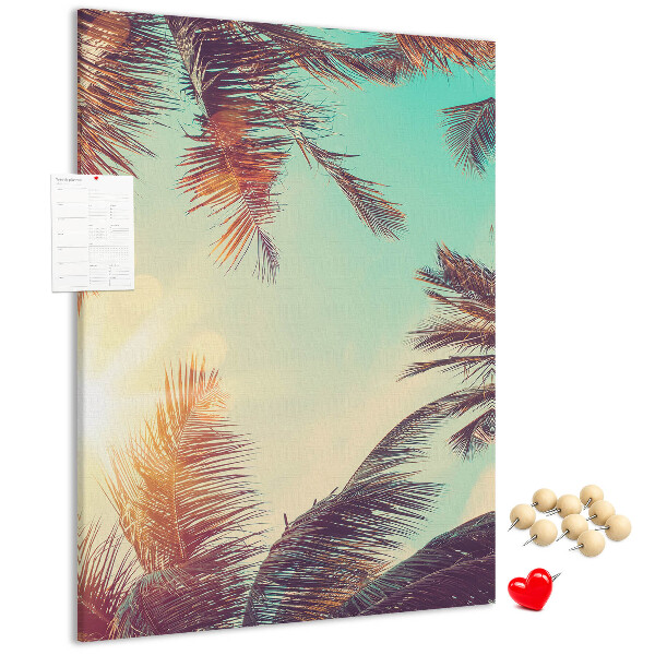 Tabla de pluta frunze de palmier tropicale la apus
