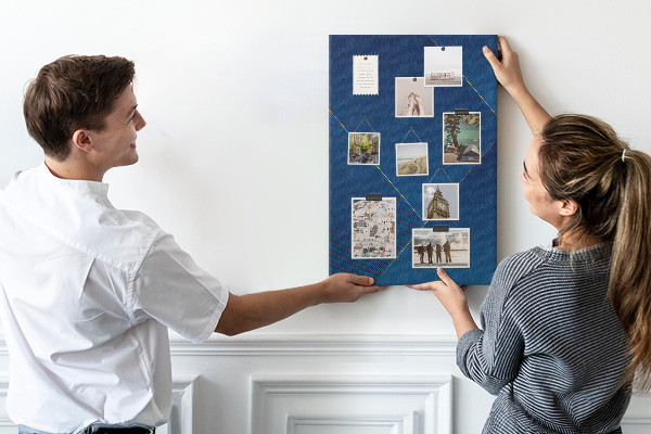 Panou plută Design modern în nuanțe de albastru