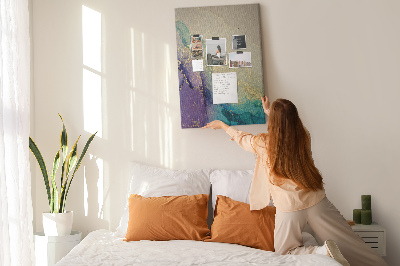 Tabla de pluta Model abstract cu accente violet