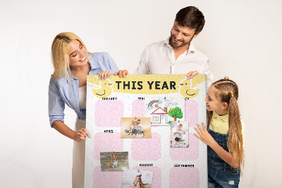 Panou plută Un calendar vesel cu motiv de pasăre