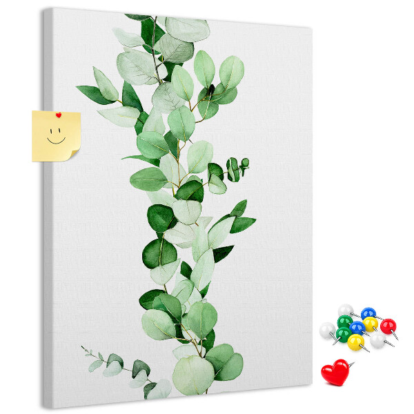 Panou plută Frunze verzi pe un fundal deschis