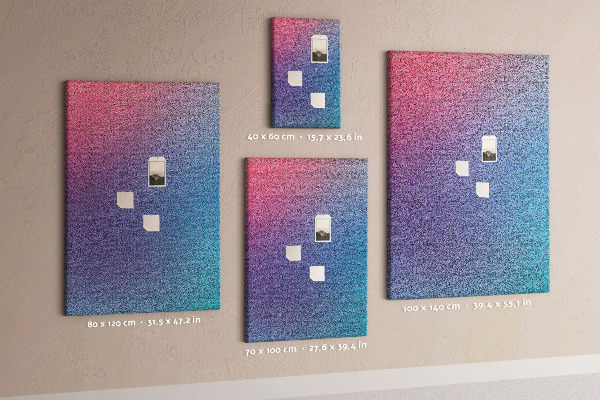Panou plută Model gradient în nuanțe de roz și violet