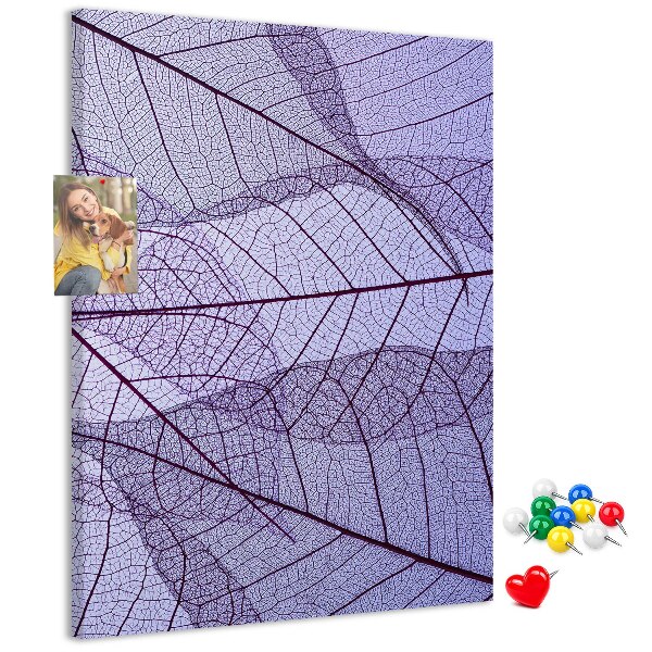 Tabla de pluta Frunze delicate în nuanțe de violet