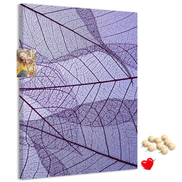 Tabla de pluta Frunze delicate în nuanțe de violet