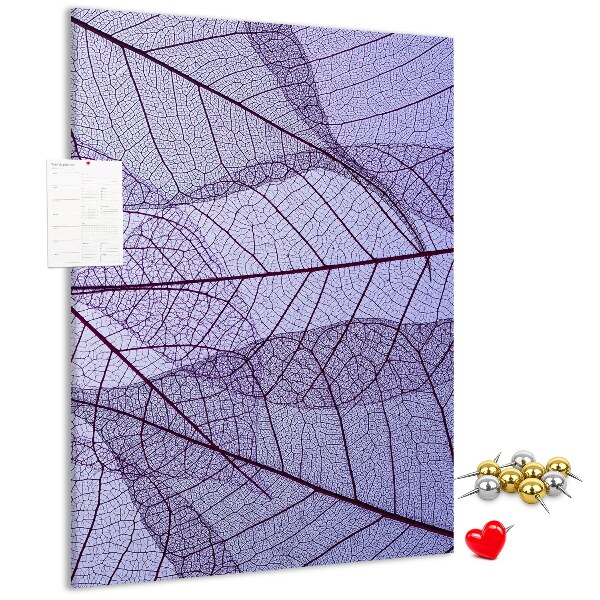Tabla de pluta Frunze delicate în nuanțe de violet