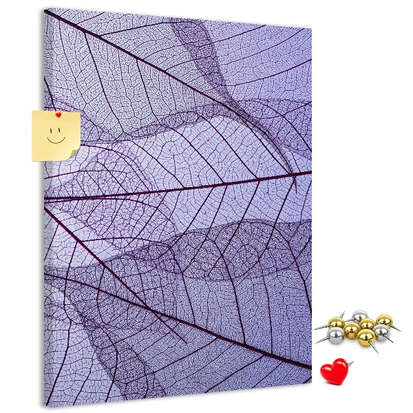 Tabla de pluta Frunze delicate în nuanțe de violet