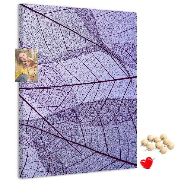 Tabla de pluta Frunze delicate în nuanțe de violet