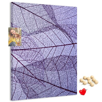 Tabla de pluta Frunze delicate în nuanțe de violet