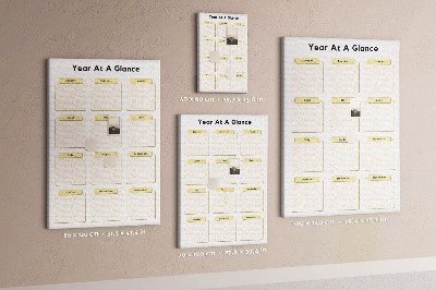 Panou plută Calendar anual pentru planificarea evenimentelor