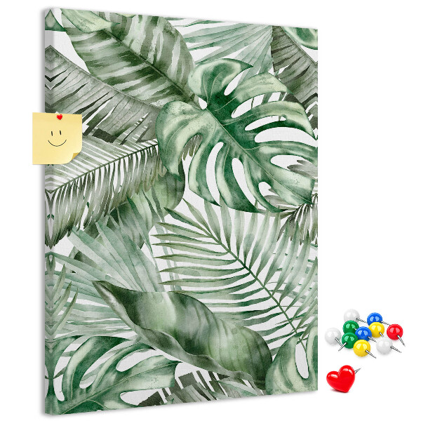 Tabla de pluta Frunze tropicale în nuanțe de verde