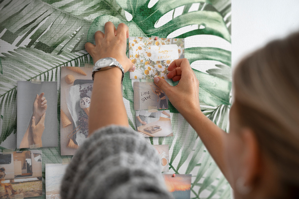 Tabla de pluta Frunze tropicale în nuanțe de verde