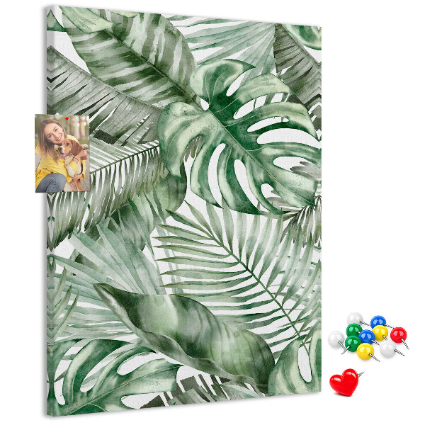 Tabla de pluta Frunze tropicale în nuanțe de verde