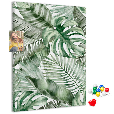 Tabla de pluta Frunze tropicale în nuanțe de verde