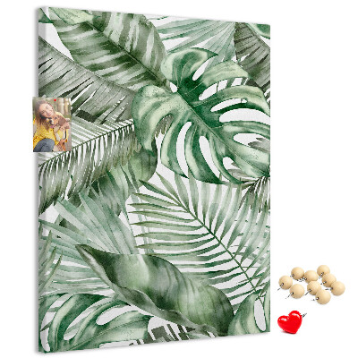 Tabla de pluta Frunze tropicale în nuanțe de verde