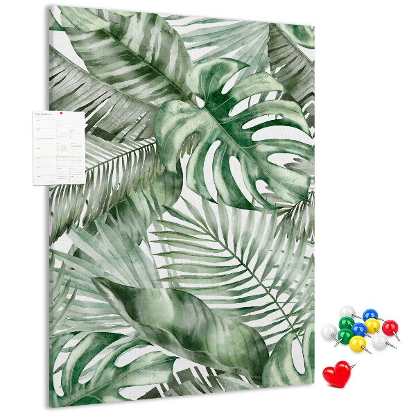 Tabla de pluta Frunze tropicale în nuanțe de verde