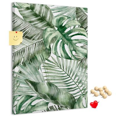 Tabla de pluta Frunze tropicale în nuanțe de verde