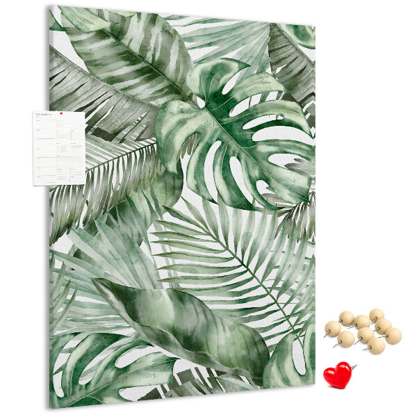 Tabla de pluta Frunze tropicale în nuanțe de verde