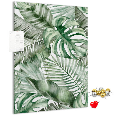 Tabla de pluta Frunze tropicale în nuanțe de verde