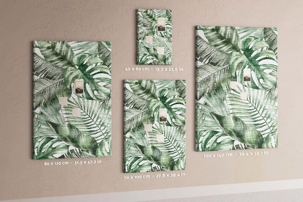 Tabla de pluta Frunze tropicale în nuanțe de verde