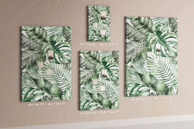 Tabla de pluta Frunze tropicale în nuanțe de verde