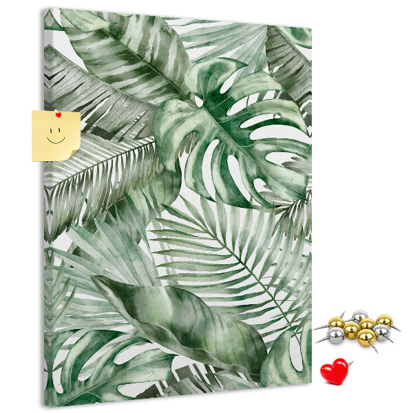 Tabla de pluta Frunze tropicale în nuanțe de verde