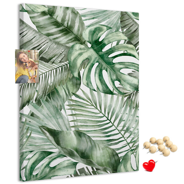 Tabla de pluta Frunze tropicale în nuanțe de verde