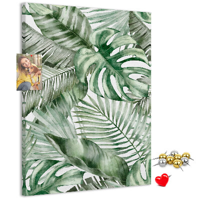 Tabla de pluta Frunze tropicale în nuanțe de verde