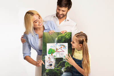 Panou plută Vale verde cu o cascadă și un pârâu