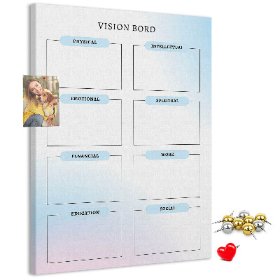 Tabla de pluta Tablă de viziune cu categorii de dezvoltare personală