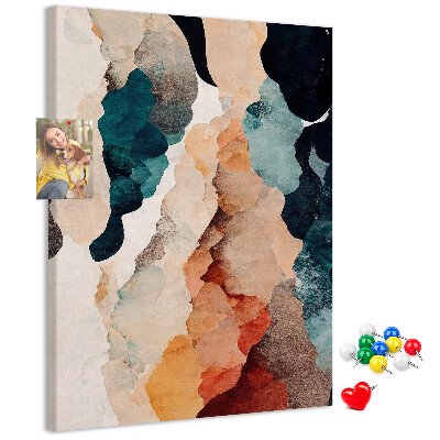 Panou plută Pete abstracte în culori estompate